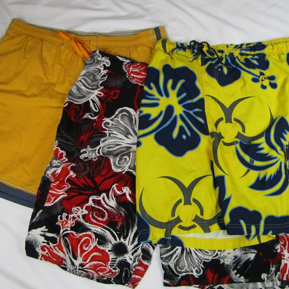 3 Pairs Of Men's Swim Trunks | Large | Speedo | No Boundaries | Arizona